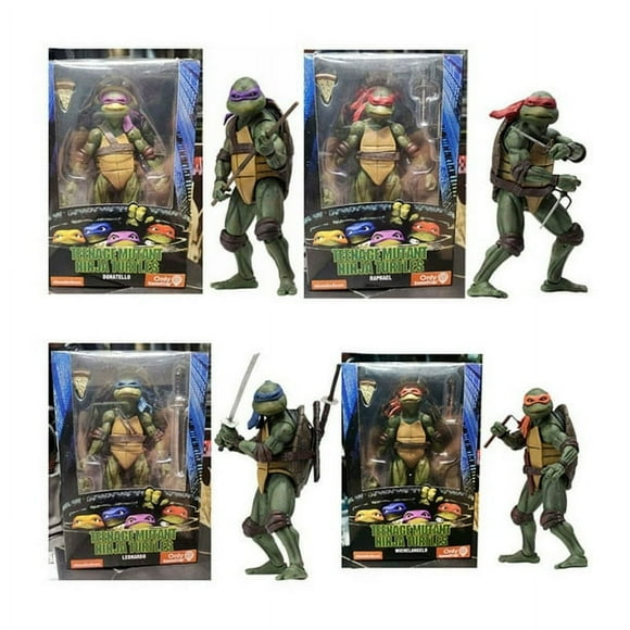 7" Teenage Mutant Ninja Turtles Action Figure Statue Toy TMNT 1990 Movie - Birthday Gifts & Decor Collection