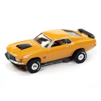 Auto World Thunderjet SC411-2A 1970 Ford Mustang Boss 429 (Orange) HO Scale Slot Car