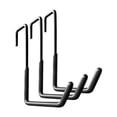 thumbnail image 1 of 3 ganchos para bicicletas para organizadores de garaje, sencillos, de alta capacidad de carga, ahorradores de espacio, ganchos de almacenamiento para Negro, 1 of 8