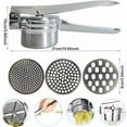 thumbnail image 5 of Jinsinto Potato Ricer Manual Potato Masher Stainless Steel Potato Press Potato Ricer Potato Press Discs, 5 of 5