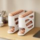 thumbnail image 4 of Egg Storage Box | Automatic Rolling Egg Holder | Multi-Layer Large Capacity Container | Fridge Door Organizer | Plastic Sleek Easy-Clean Space-Saving Rack | 12.6x7.09x2.76 in | 1 Pack, 4 of 6