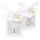 thumbnail image 1 of 50pz Cajita De Cartón Boda, Bautizo De Cajas Dulceros,cruz Blanco, 1 of 5