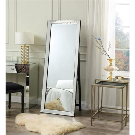 Wall Mirrors Charlotte Nc Posh Living JF147-09NC Kimbery Full Length Foldable Floor Standing Mirror - 63 x 1.5 x 23.6 in. ()