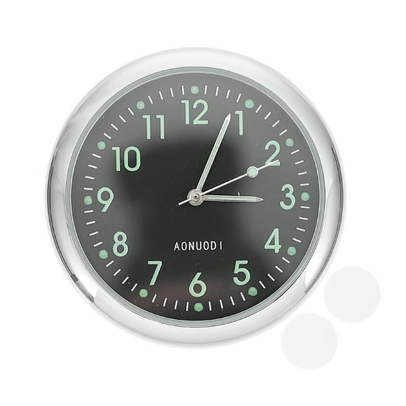 Reloj adhesivo decorativo para coche, reloj de metal para coche, reloj digital para decoración.