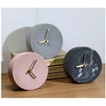 thumbnail image 2 of Nordic Cement Table Clock Desktop Decoration Mute Concrete Desk Clock Vintage Clock Cute Table Watch Smart Clock Drop Shipping, 2 of 4