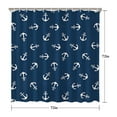 thumbnail image 5 of Marine Anchor and Sailboat Shower Curtain 72x72 Inch Waterproof Polyester Fabric with Hooks, Nautical Design for Bathroom and Beach Houses, 5 of 5