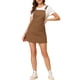thumbnail image 2 of Vestido de tirantes ajustables para mujer INSPIRE CHIC, casual, por encima de la rodilla, color marrón, 2 of 7