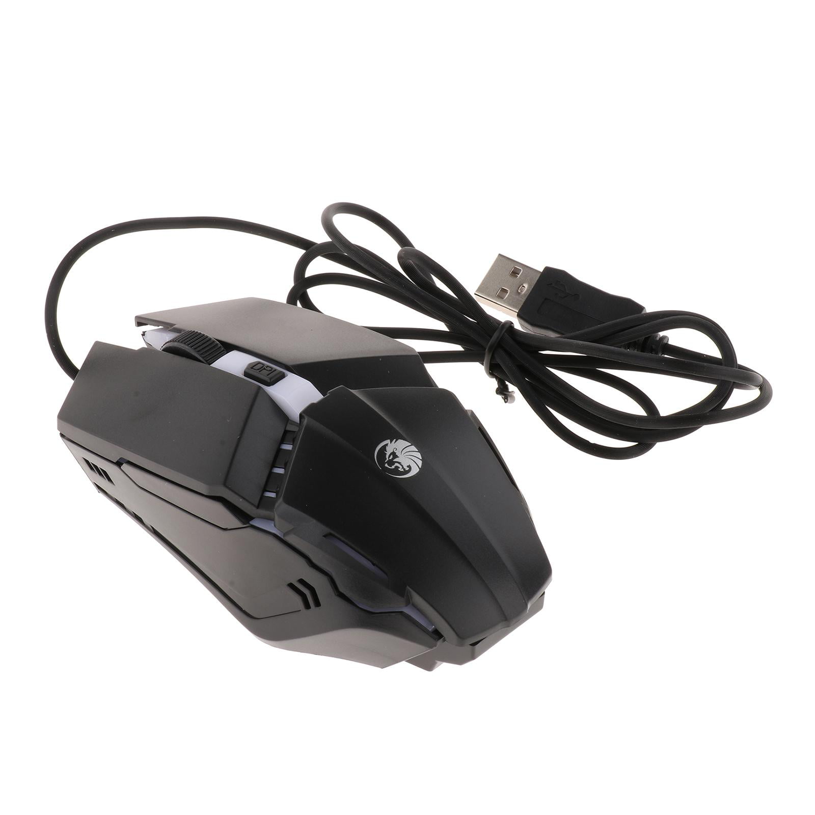 RAJFOO I5 Wired USB Gaming Mouse with LED Backlit 