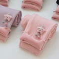 thumbnail image 6 of BULLPIANO Toddler Girls Leggings Fleece Skinny Legging Kids Baby Fleece Thick Pants 1-7Y, 6 of 6