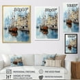 thumbnail image 4 of Designart "Antique Ship From The 1900S At The Harbor I" Port Landscape Floater Framed Canvas Art Print, 4 of 5
