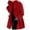 Red, variant on Wyzesi Womens Coats Plus Size Womens Winter Wool Coat Trench Jacket Ladies Warm Slim Long Overcoat Outwear Quilted Jacket Womens Women's Fleece Jacket Black