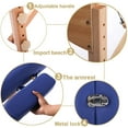 thumbnail image 4 of BestMassage Massage Table Portable Massage Bed 73 Inches Height Adjustable 2 Folding Facial Cradle WCarry Case Salon Equipment, Blue, 4 of 7