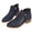 Dark Blue, variant on Low Block Heel Footwear, Side Zipper Faux Suede Ankle Boots Casual Outdoor Strolling, Low Block Heel Short Booties Holiday Travel Wearing, Comfortable Pointed Toe Dress Footwear, Ginger 9
