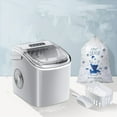 thumbnail image 1 of Electric Portable Compact Countertop Automatic Ice Cube Maker Machine with Visible Window and Ice Scoop 26lbs/Day, 1 of 7
