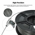 thumbnail image 2 of SUNLU PETG 3D Printer Filament 1.75mm,Dimensional Accuracy +/- 0.02 mm,1 kg/Spool,Gray Color, 2 of 7