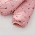 thumbnail image 5 of Kiijoy Girls Floral Lightweight Puffer Jacket Bear Ear Hooded Coat Cute Outerwear, 5 of 5