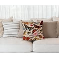 thumbnail image 2 of Insect Print Pillow Cover,Pink Vintage Insects Decorative Pillow Covers Square Pillowcase Cushion Covers 18x18 Inches, Bugs Pattern Pillow cover, Butterflies, Dragonflies, Ladybugs, Bees, Moths, 2 of 5