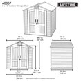 thumbnail image 3 of The Lifetime 7 ft. x 4.5 ft. storage shed, 3 of 9