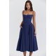 thumbnail image 3 of Vestido de verano 2024 para mujer, estilo retro, estilo palacio, sin tirantes, rojo, 3 of 5