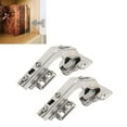 thumbnail image 6 of Lazy Susan Hinge for Folded Door, High Quality Steel Nickel Plated Finish Cabinet Door Hinges for Furniture, 3D Adjust Design Easy Install Smooth Action Corner Cabinet (Pack of 2), 6 of 8