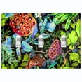 thumbnail image 1 of Metal Light Switch Plate Cover Red Lotus Pod Plant Leaves Green FLW023, 1 of 36