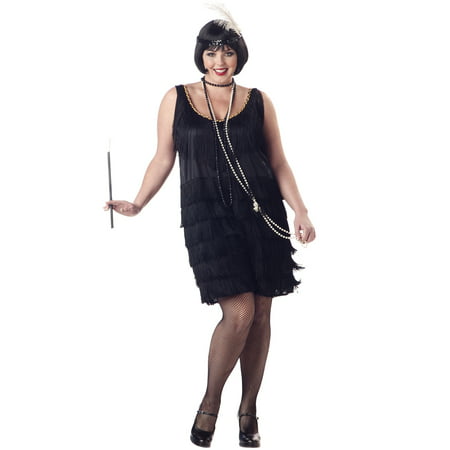 Great Gatsby 1920's Fashion Flapper Sexy Women Plus Size Halloween Costume (Best Plus Size Halloween Costumes)