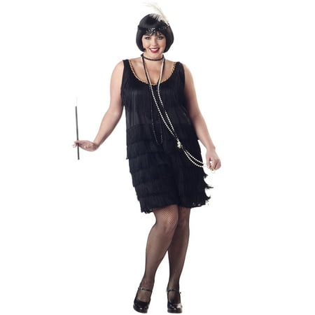 Great Gatsby 1920's Fashion Flapper Sexy Women Plus Size Halloween Costume 1X-3X