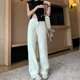 thumbnail image 1 of ZOENOVA Harajuku Cargo Jean Street Fashion Women's Pantalones Baggy Straight Jeans Loose Retro Y2K Versatile Denim Trousers, 1 of 4