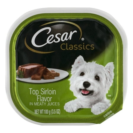 CESAR Canine Cuisine Top Sirloin Flavor Dog Food Trays 3.5 Ounces