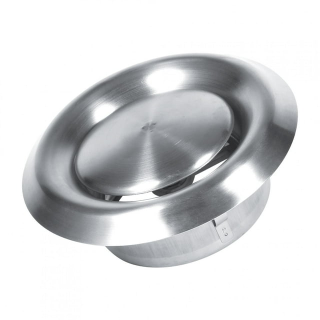 WALFRONT 3 Tailles Réglables Mur Plafond Maison Acier Inoxydable Évent Rond Couverture de Conduit de Ventilation Neuf, Alimentation en Échappement, Couverture de Conduit de Ventilation
