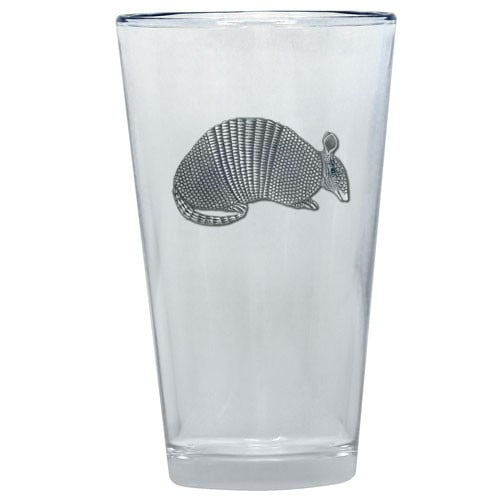 Armadillo Pint Glass by Heritage Metalworks