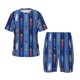 thumbnail image 1 of Balery Cute Fish Conjunto de Pijama Infantil de Manga Corta con Estampado – Ropa de Dormir de Algodón Suave-4X-Large, 1 of 6