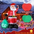 thumbnail image 5 of 14 FT Lighted Christmas Inflatable Decoration, Giant Inflatable Santa Claus with Large Gift Bag, Blow Up Yard Decorations with Built-in LED Lights for Holiday Party Front Yard Lawn Garden Decor, 5 of 10