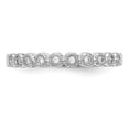 thumbnail image 4 of Auriga 14K White Gold Bezel-set Complete Diamond Band for Women Size 7 (0.1ct, Clarity- I1), 4 of 6