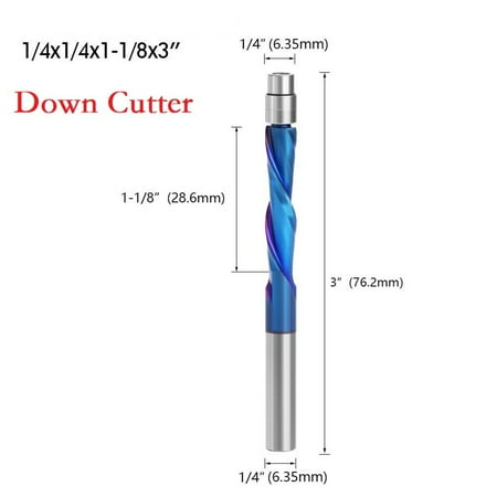 

Ana 6.35mm Solid Carbide Bearing Guided Two Flute Flush Router Bits Milling Cutter