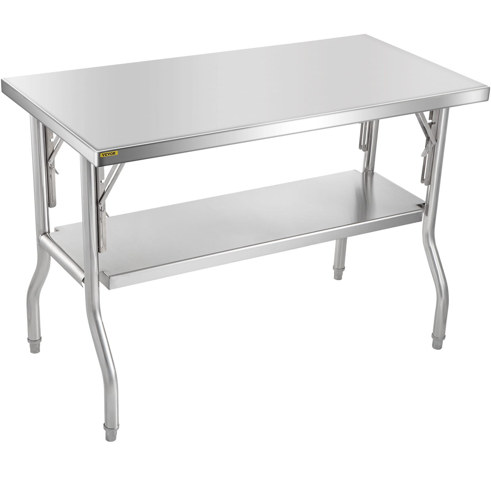 Shimmy Stainless Steel Work & Prep Table 24 x 48 Inches Table for Commercial Kitchen and Restaurant 