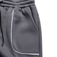 thumbnail image 7 of Men's Tapered Leg Sweatpants Cotton Fleece Fall Winter Sports Athletic Joggers Trousers Solid Color Sweat Pants (L, Dark Gray), 7 of 7