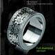 thumbnail image 1 of Agite el mismo anillo giratorio para hombre con engranaje de estrella incrustado con diamantes CNC, anillo mecánico giratorio para pareja, 1 of 5