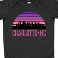 thumbnail image 4 of Inktastic Charlotte North Carolina Gifts Skyline Girls Baby Bodysuit, 4 of 5