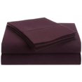 thumbnail image 1 of Ensemble de Feuilles de Très Grand en Microfibre Prune Solide, 1 of 1