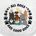 thumbnail image 4 of Inktastic All Dogs Are Good Dogs with Cute Dog Family Boys or Girls Baby Bib, 4 of 4