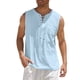 thumbnail image 1 of SAYOO Chaleco informal para hombre, sudadera holgada con cuello en V sin mangas de color sólido para correr/hacer ejercicio SAYOO S M L XL XXL XXXL XXXXL, 1 of 6