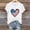 White, variant on Fznquz Short Sleeve Women's Tops 4th of July Crew Neck T Shirts Red Patriotic 2025 Casual Womens Shirts