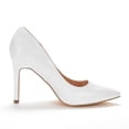 thumbnail image 5 of Dream Pairs Women Fashion Pumps Shoes Pointed Toe High Heel Shoes Wedding Party Shoes for Lady Christian-New White/Pu Size 11, 5 of 5