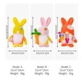 thumbnail image 4 of Yatlte Gnomes Plush Spring Orange Doll Ornament Easter Decoration Hug Egg Bunny Rabbit Plush, 4 of 5