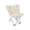 thumbnail image 1 of Red Label Foldable Ivory Butterfly Chair, 1 of 2