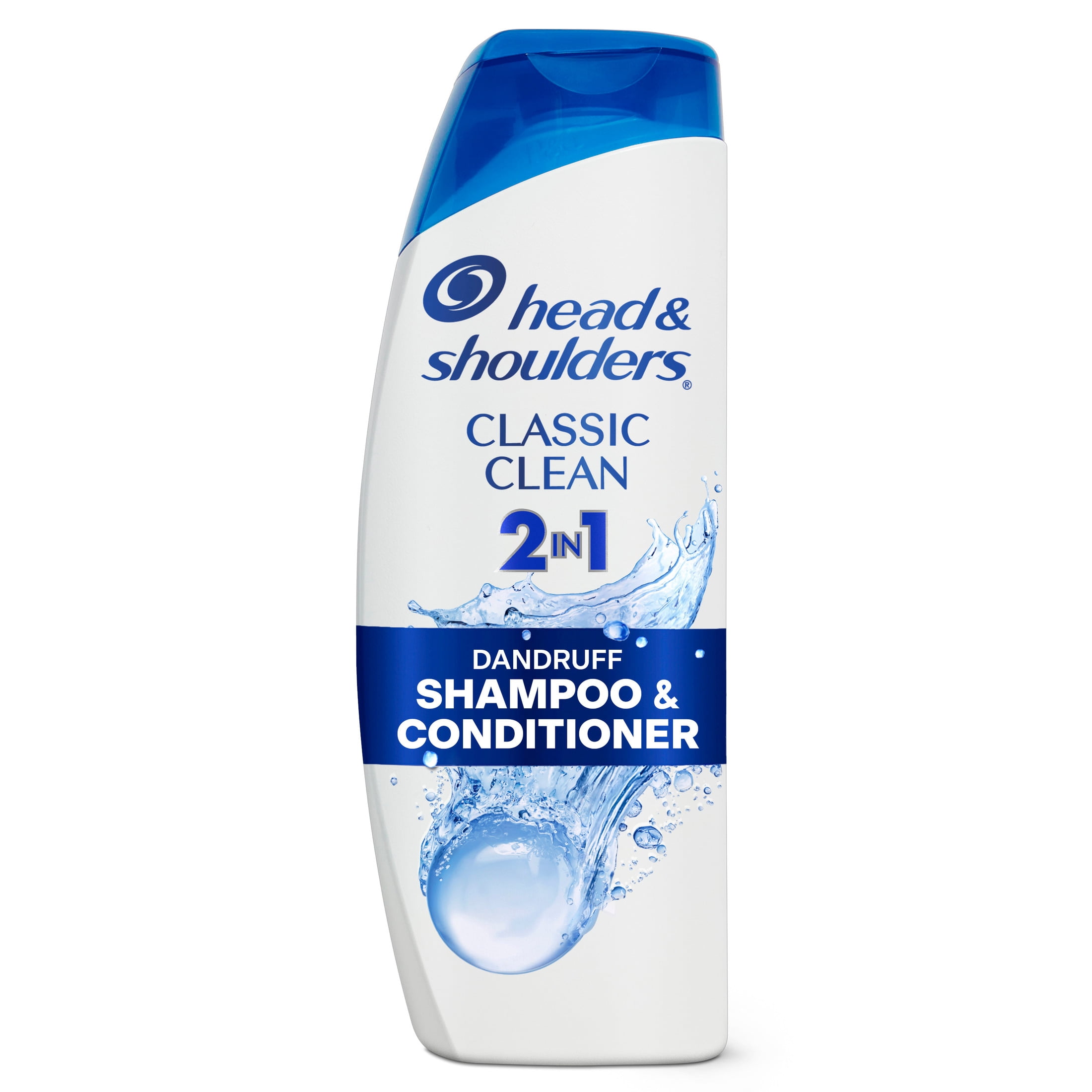(6 pack) Head and Shoulders 2 in 1 Dandruff Shampoo and Conditioner, Classic Clean, 12.5 fl oz