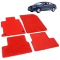 thumbnail image 5 of Ikon Motorsports Floor Mat Compatible With 2012-2013 Honda Civic 2-Door Coupe Factory Fitment Red Nylon Front & Rear Car Floor Mats Liner Carpets Replacement 4PCS, 5 of 7