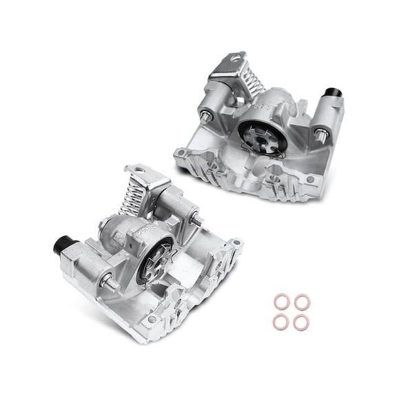 Rear Brake Caliper Set 2 - Compatible with 1984 - 1987 Pontiac Fiero - Autopart Premium