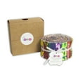 thumbnail image 6 of Soimoi 40Pcs African Floral Print Precut Fabrics Strips Roll Up 2.5x42inches Cotton Jelly Rolls for Quilting, 6 of 8